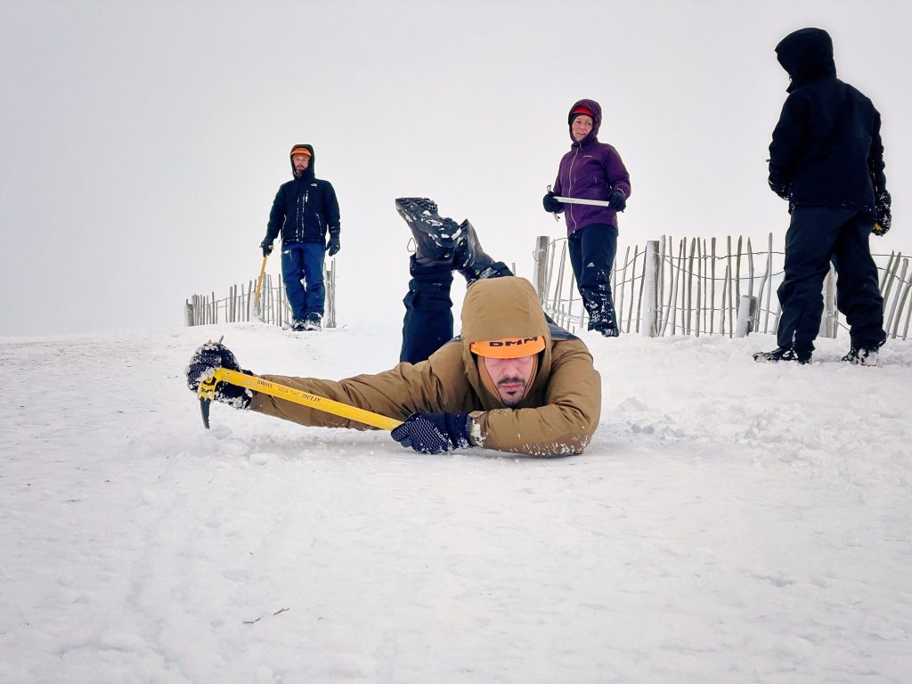 Ice axe arrest
